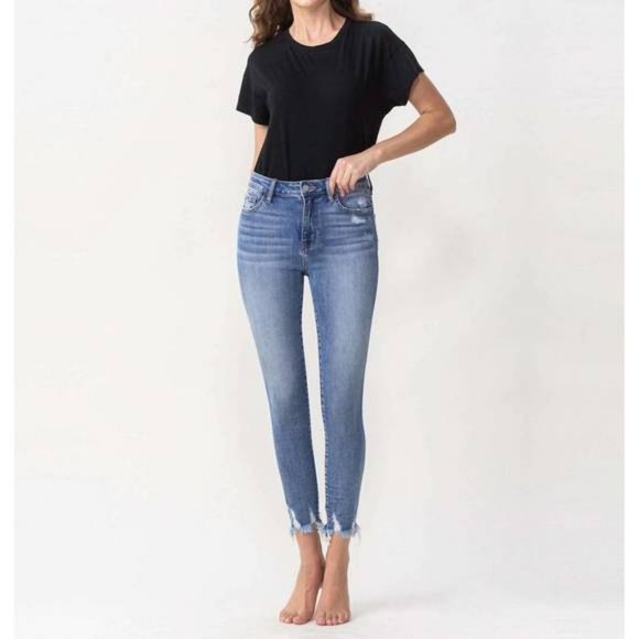 Lovervet Denim - LOVERVET High Rise Skinny Jean Medium Wash Size 18